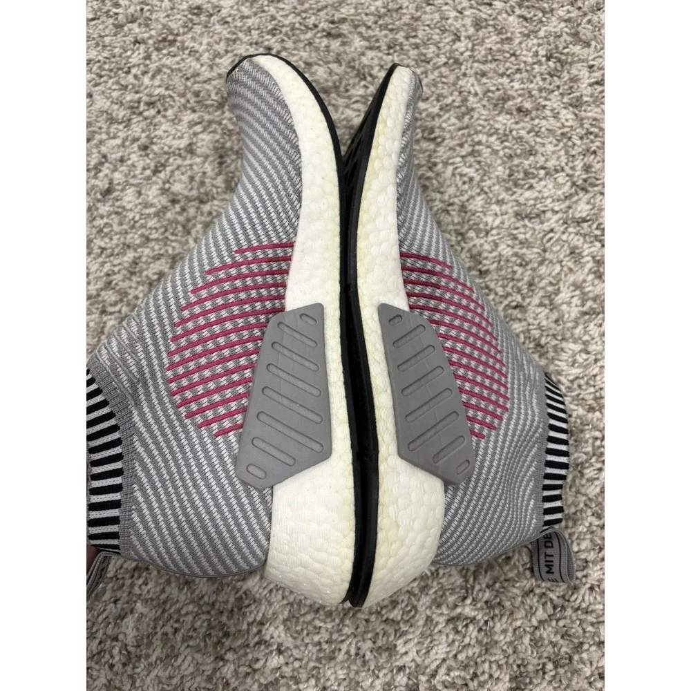 Adidas NMD CS2 PK Core Grey Shock Pink BA7187 City Sock Mens Size 9 Slip On